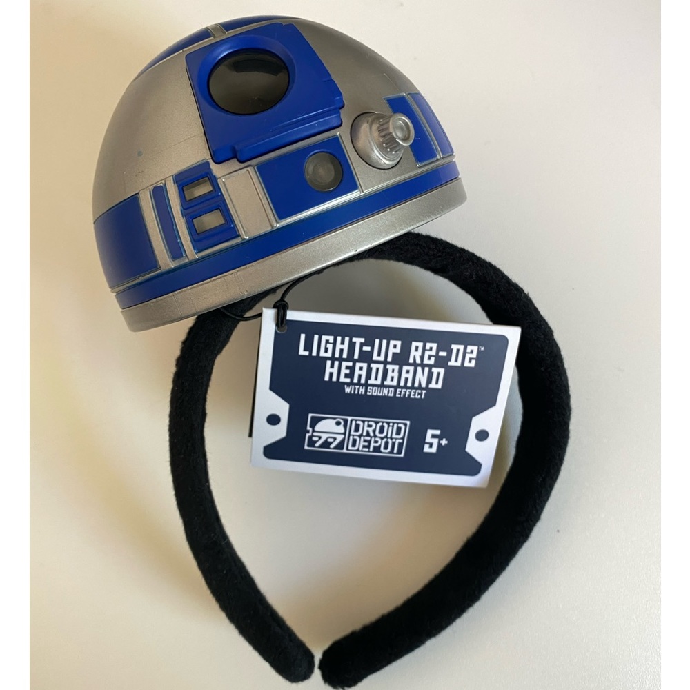 Disney Parks Light Up R2-D2 Headband with Sound Droid Depot Star Wars